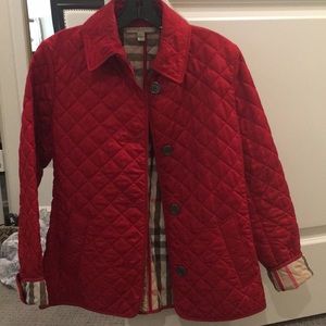 Red Burberry Jacket